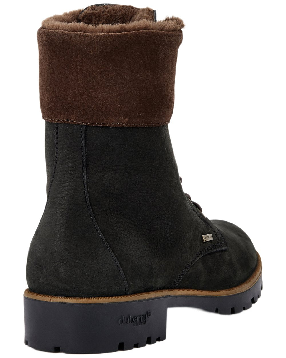 Black Coloured Dubarry Womens Glengarriff Ankle Boots on white background 