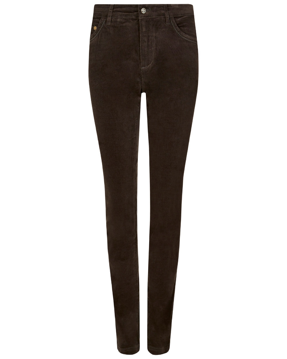 Bourbon Coloured Dubarry Womens Honeysuckle Jeans on white background 