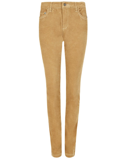 Camel Coloured Dubarry Womens Honeysuckle Jeans on white background 