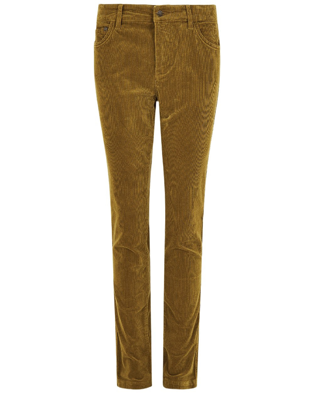 Harvest Gold Coloured Dubarry Womens Honeysuckle Jeans on white background 