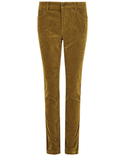 Harvest Gold Coloured Dubarry Womens Honeysuckle Jeans on white background 