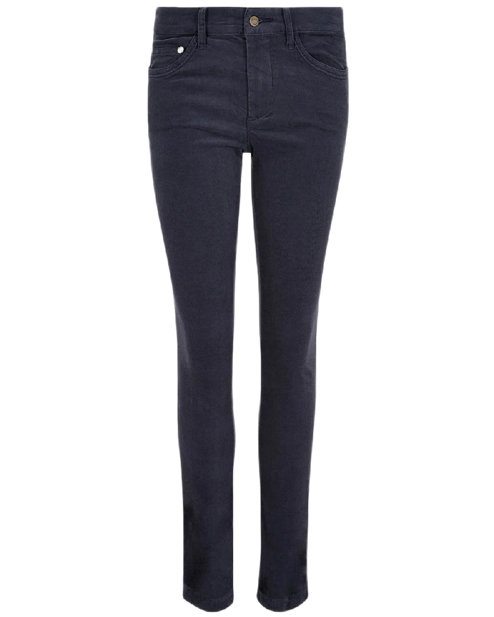 Indigo Coloured Dubarry Womens Honeysuckle Jeans on white background 