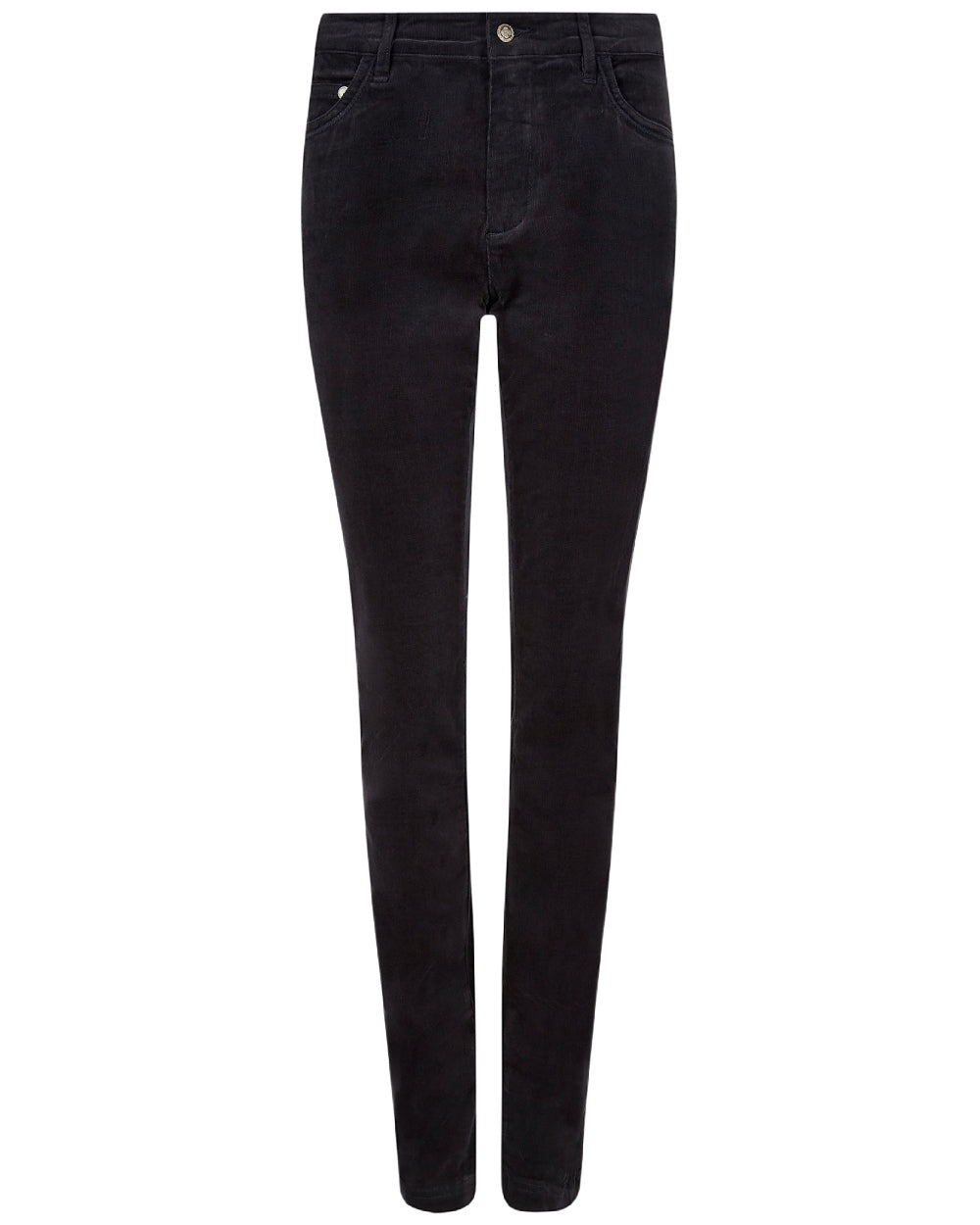 Navy Coloured Dubarry Womens Honeysuckle Jeans on white background 
