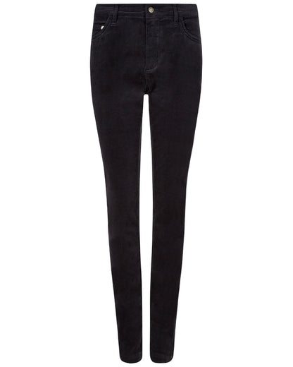 Navy Coloured Dubarry Womens Honeysuckle Jeans on white background 
