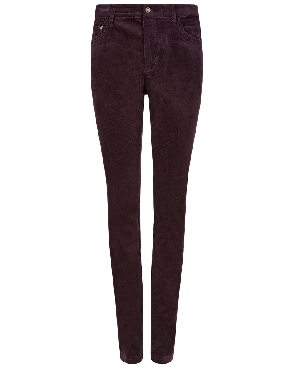Plum Coloured Dubarry Womens Honeysuckle Jeans on white background 