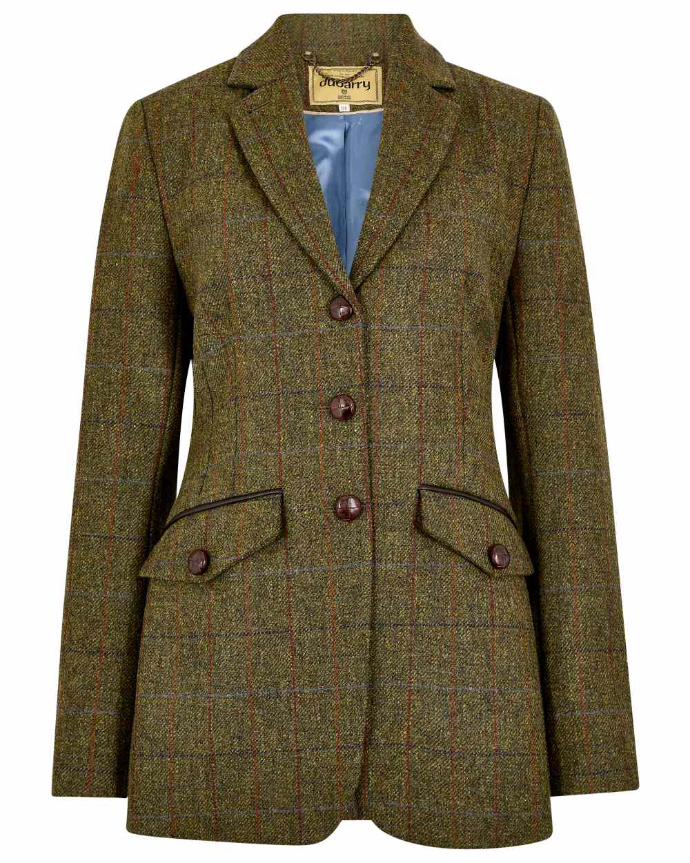 Thornwood coloured Dubarry Womens Oatfield Hacking Jacket on white background 