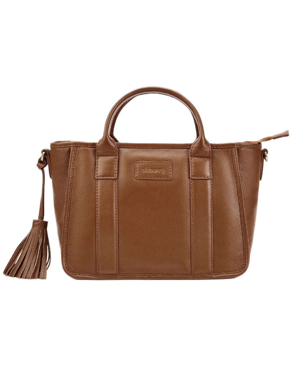 Caramel Coloured Dubarry Womens Ramelton Leather Handbag on white background 