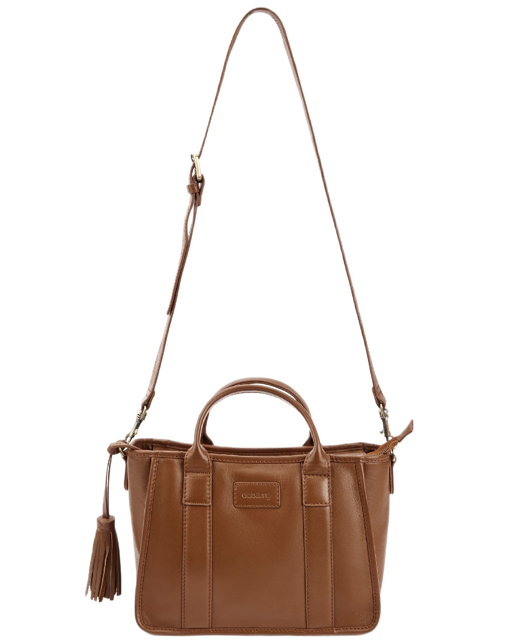 Caramel Coloured Dubarry Womens Ramelton Leather Handbag on white background 