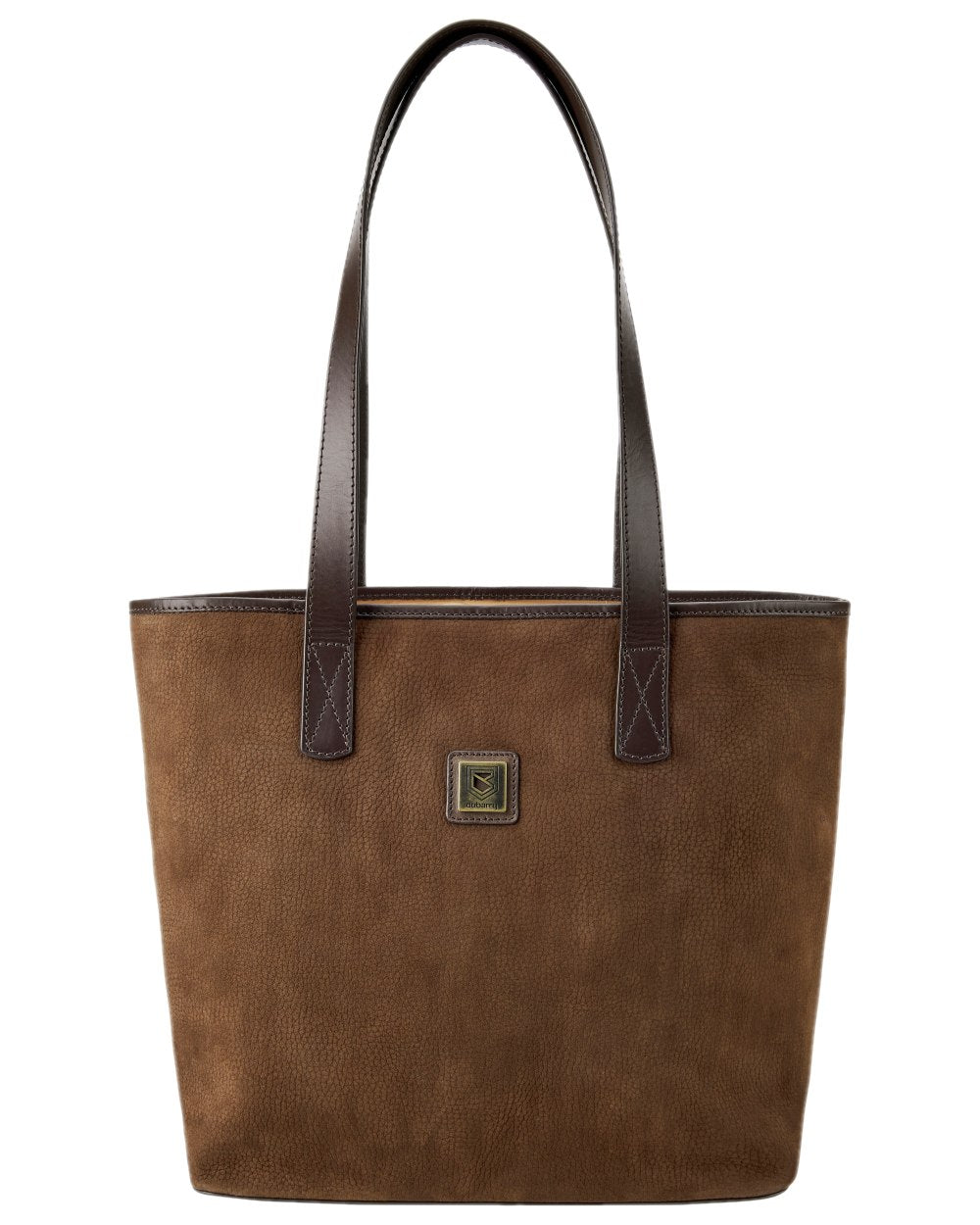 Walnut Coloured Dubarry Womens Rosemount Tote Bag on white background 