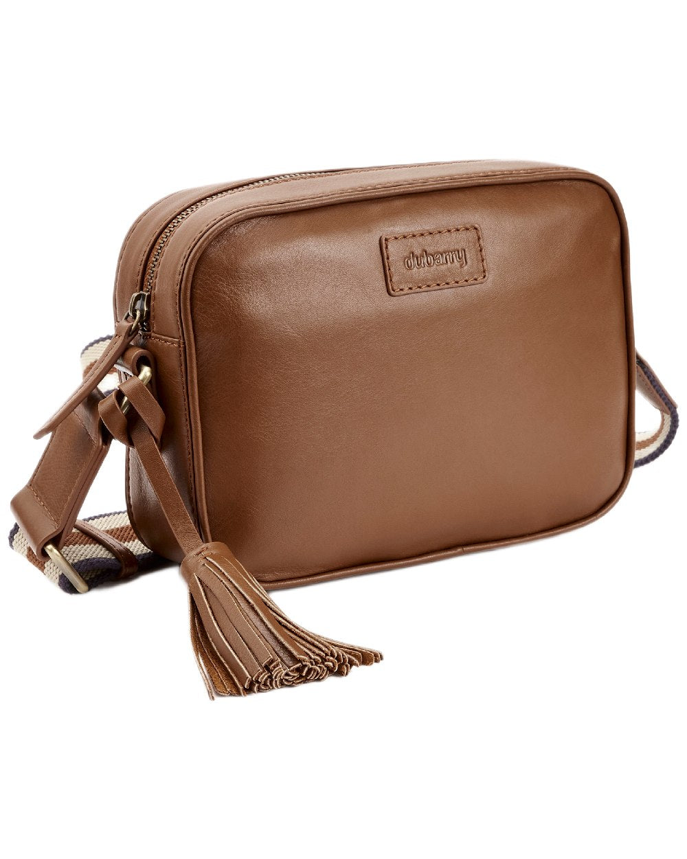 Caramel Coloured Dubarry Womens Rostrevor Cross Body Bag on white background 