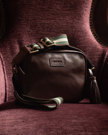 Cedar Coloured Dubarry Womens Rostrevor Cross Body Bag on indoor background 
