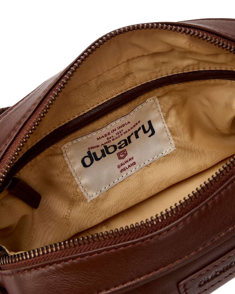 Cedar Coloured Dubarry Womens Rostrevor Cross Body Bag on outdoor background 