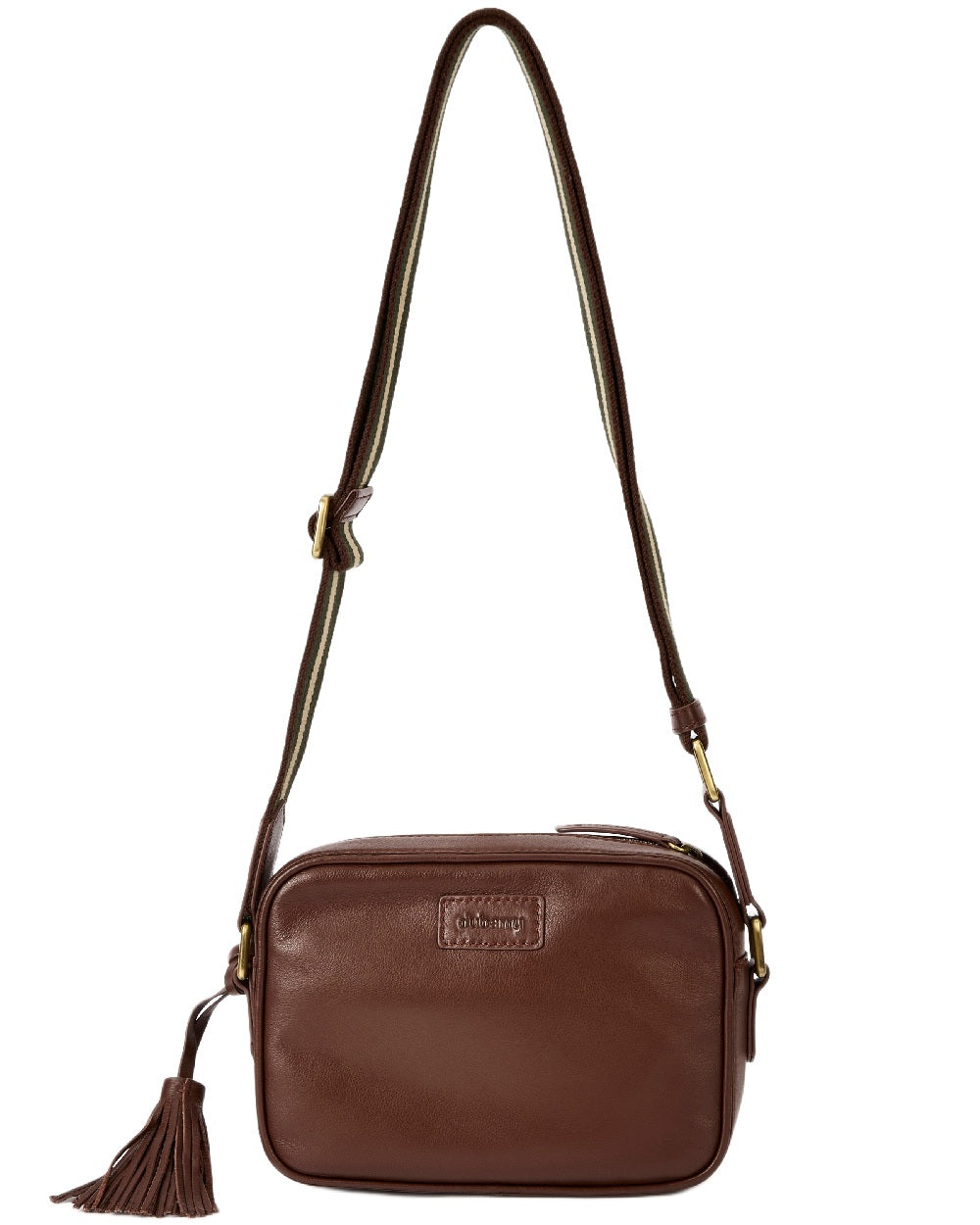 Cedar Coloured Dubarry Womens Rostrevor Cross Body Bag on outdoor background 