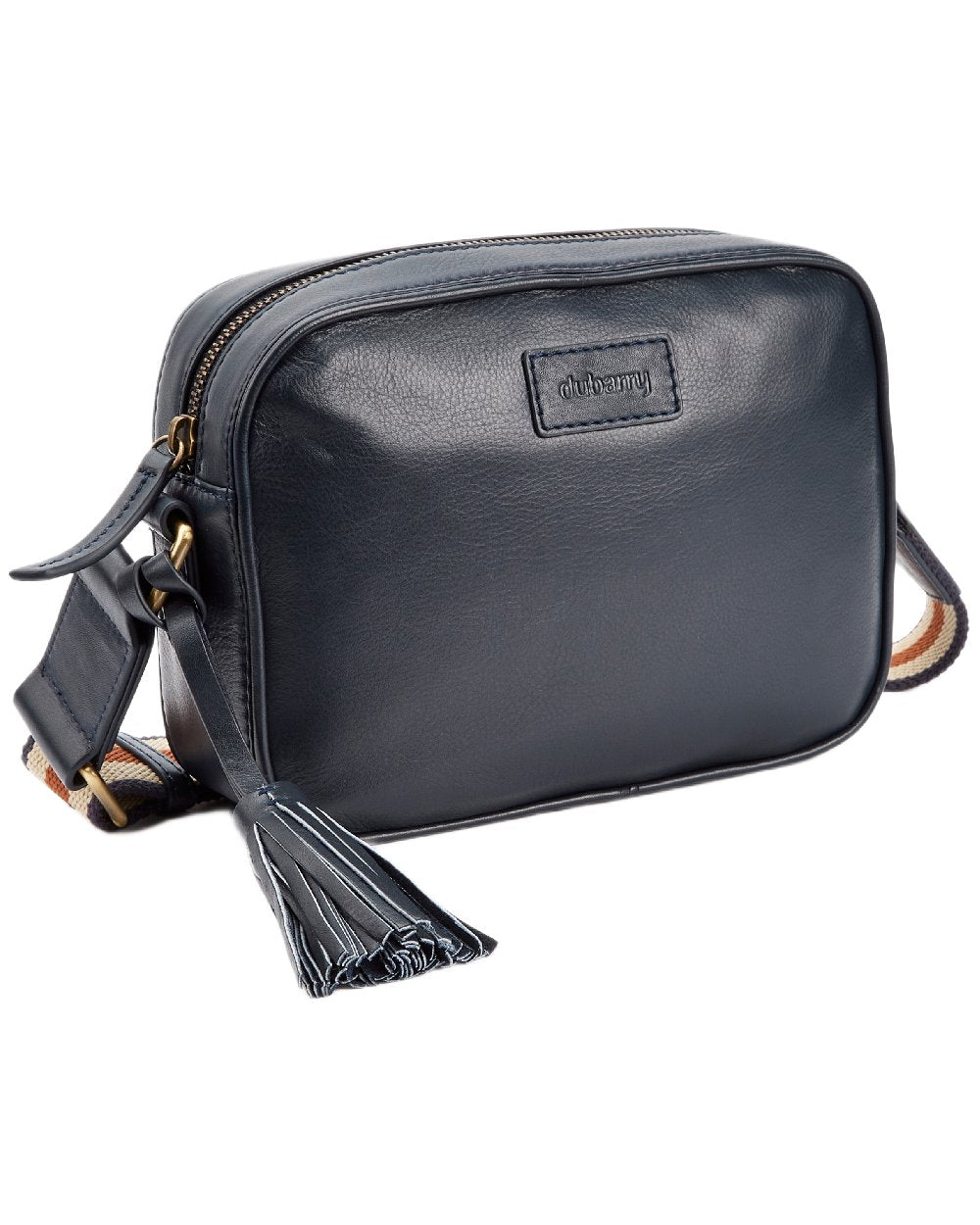 Navy Coloured Dubarry Womens Rostrevor Cross Body Bag on outdoor background 
