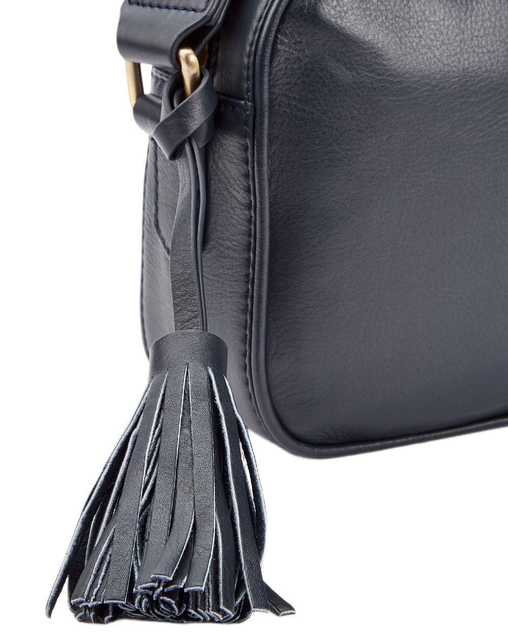 Navy Coloured Dubarry Womens Rostrevor Cross Body Bag on outdoor background 