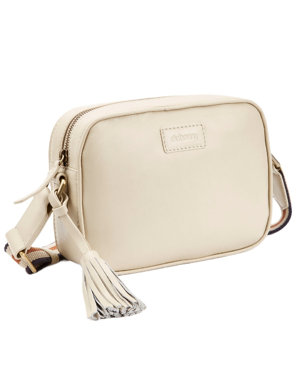 Oyster Coloured Dubarry Womens Rostrevor Cross Body Bag on outdoor background 