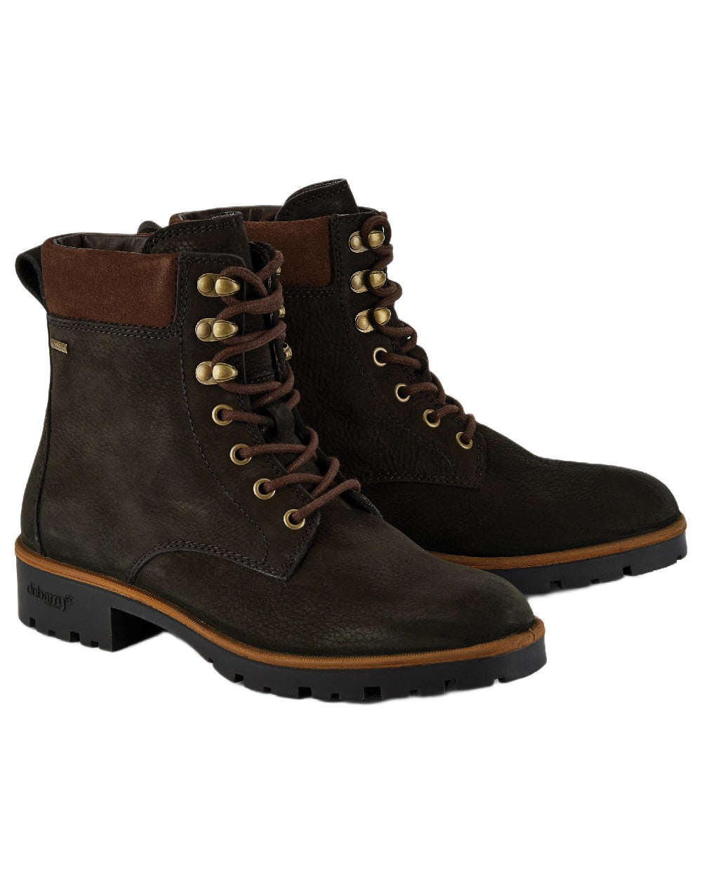 Black Coloured Dubarry Womens Strokestown Boots on white background 