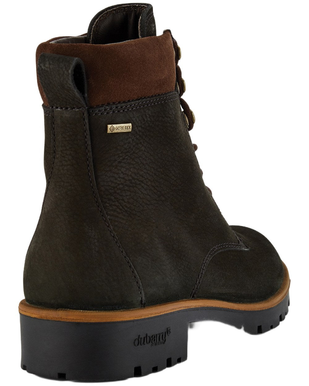 Black Coloured Dubarry Womens Strokestown Boots on white background 