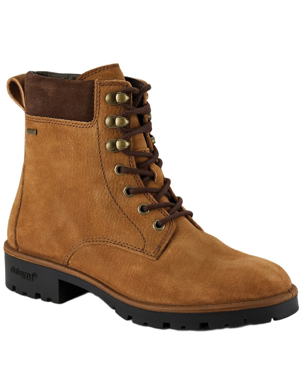 Brown Coloured Dubarry Womens Strokestown Boots on white background 