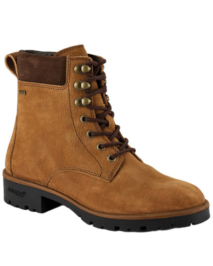 Brown Coloured Dubarry Womens Strokestown Boots on white background 