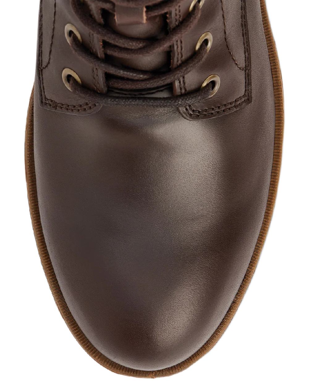 Mahogany Coloured Dubarry Womens Strokestown Boots on white background 