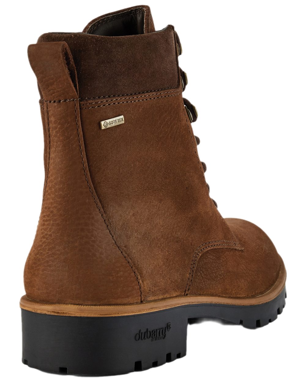 Walnut Coloured Dubarry Womens Strokestown Boots on white background 