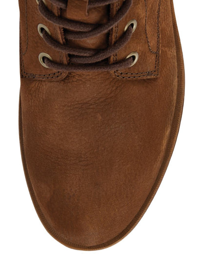 Walnut Coloured Dubarry Womens Strokestown Boots on white background 