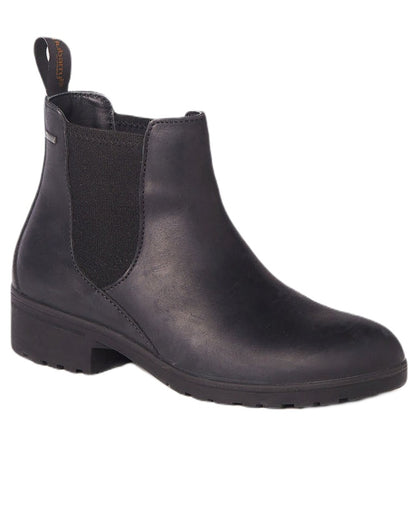 Black coloured Dubarry Womens Waterford Chelsea Boots on white background 