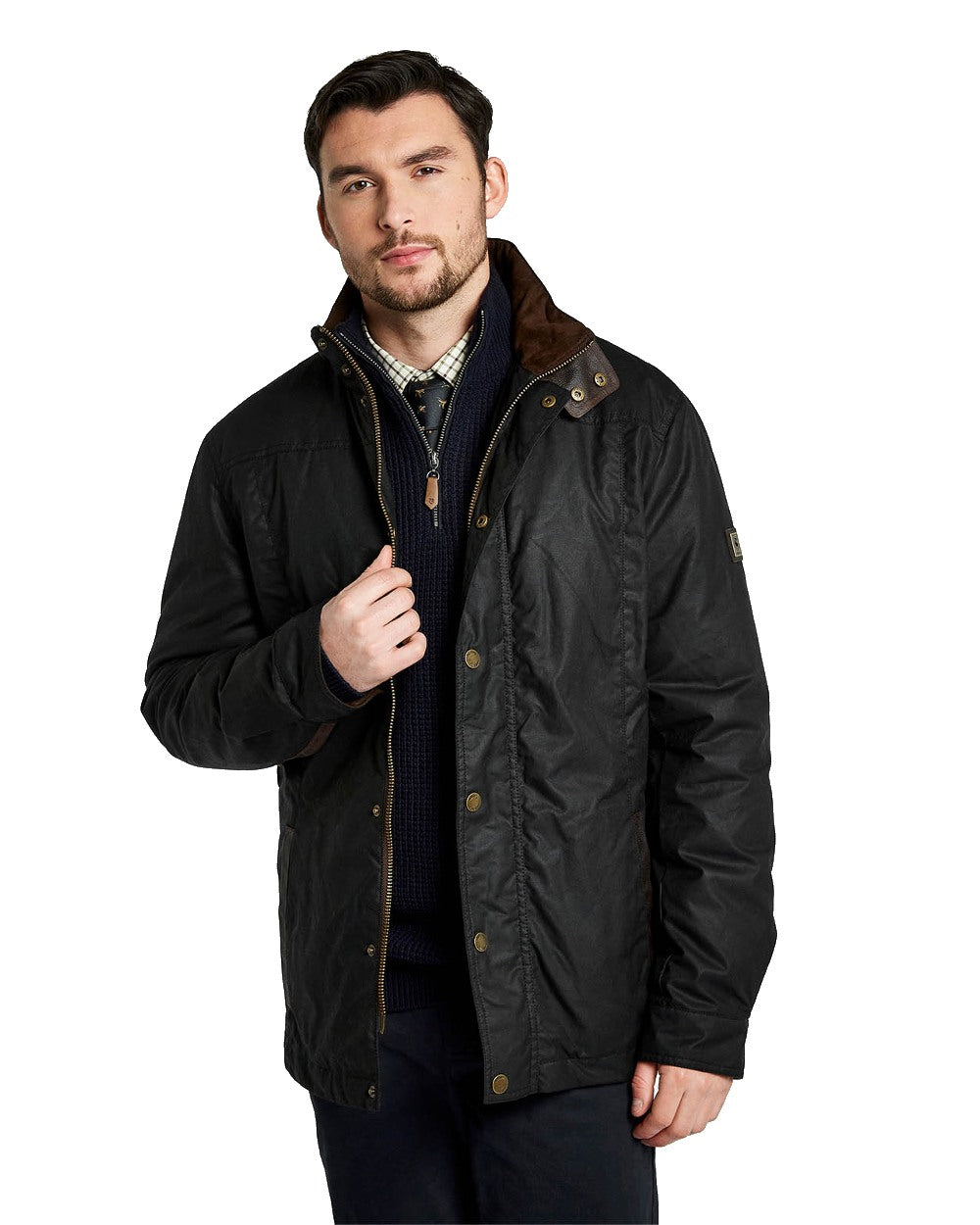 Dubarry Carrickfergus Waxed Jacket in Black 