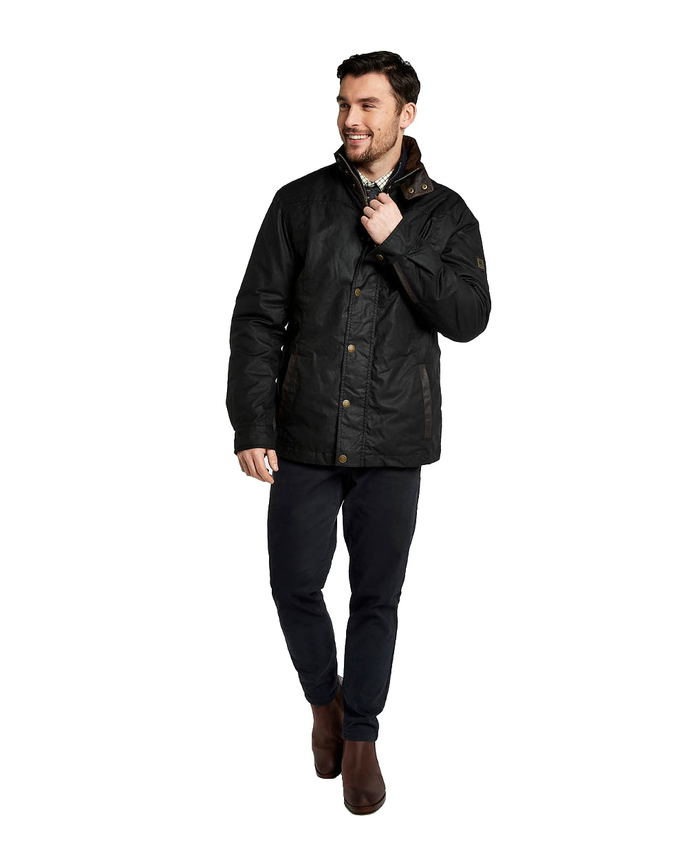 Dubarry Carrickfergus Waxed Jacket in Black 