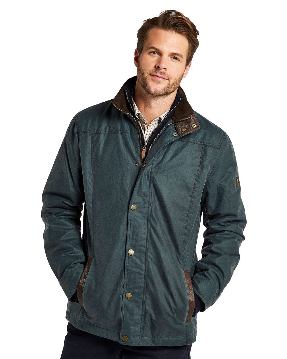 Dubarry Carrickfergus Waxed Jacket in Dark Pebble 