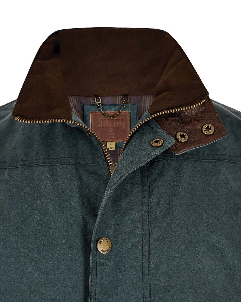 Dubarry Carrickfergus Waxed Jacket in Dark Pebble 