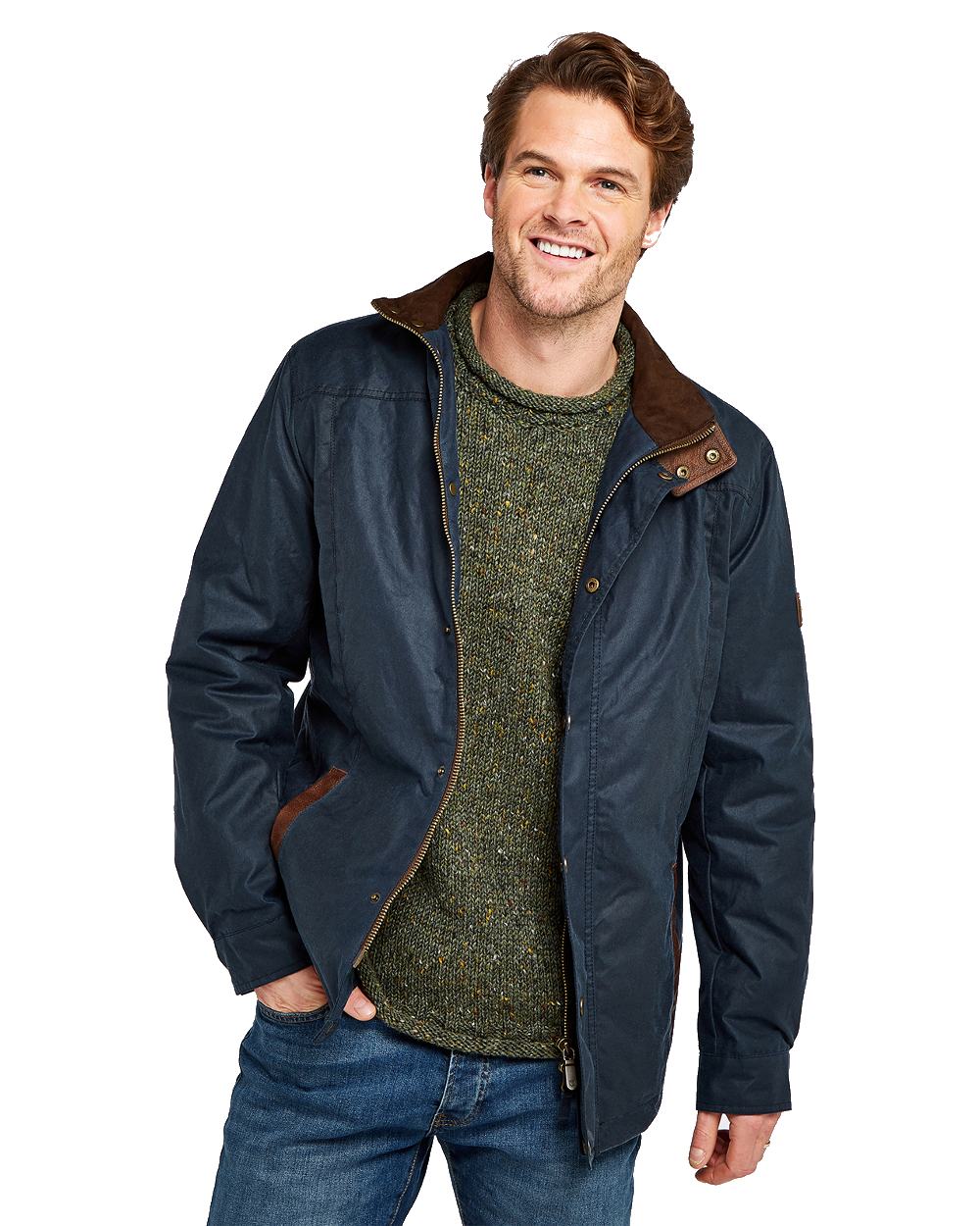 Dubarry Carrickfergus Waxed Jacket in Ocean Blue 