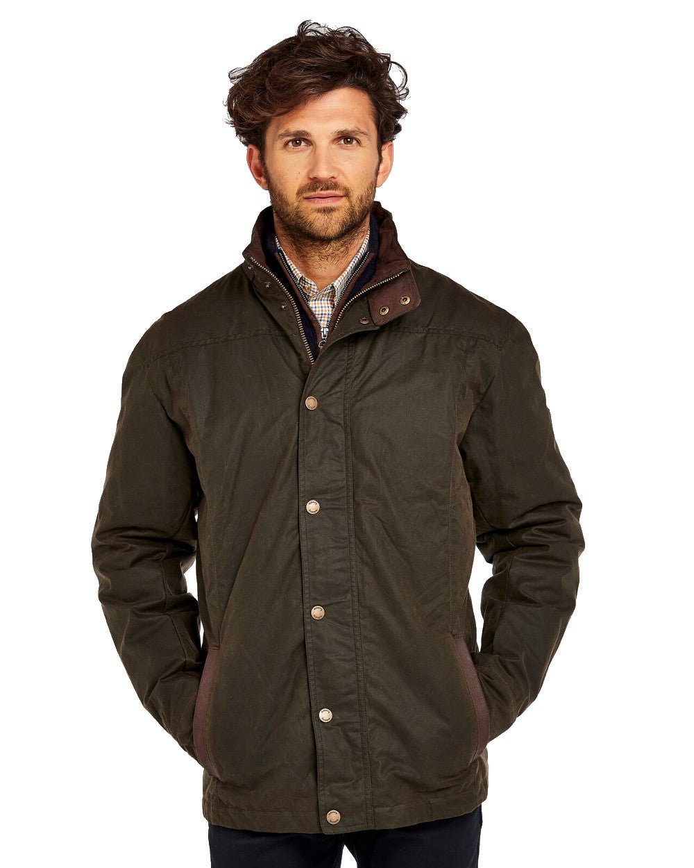 Dubarry Carrickfergus Waxed Jacket in Olive 