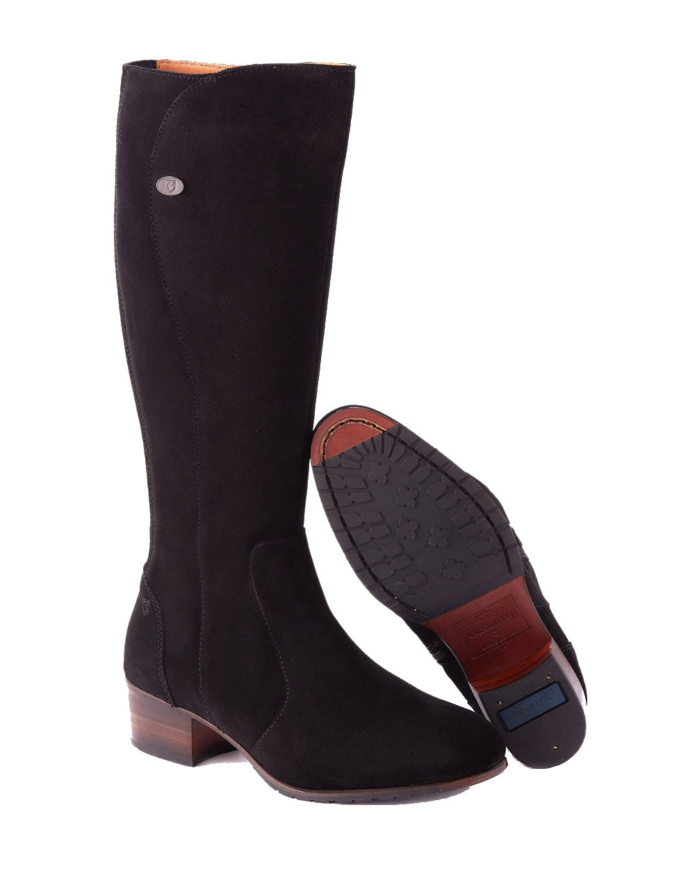 Dubarry Downpatrick Knee High Boots in Black Suede 