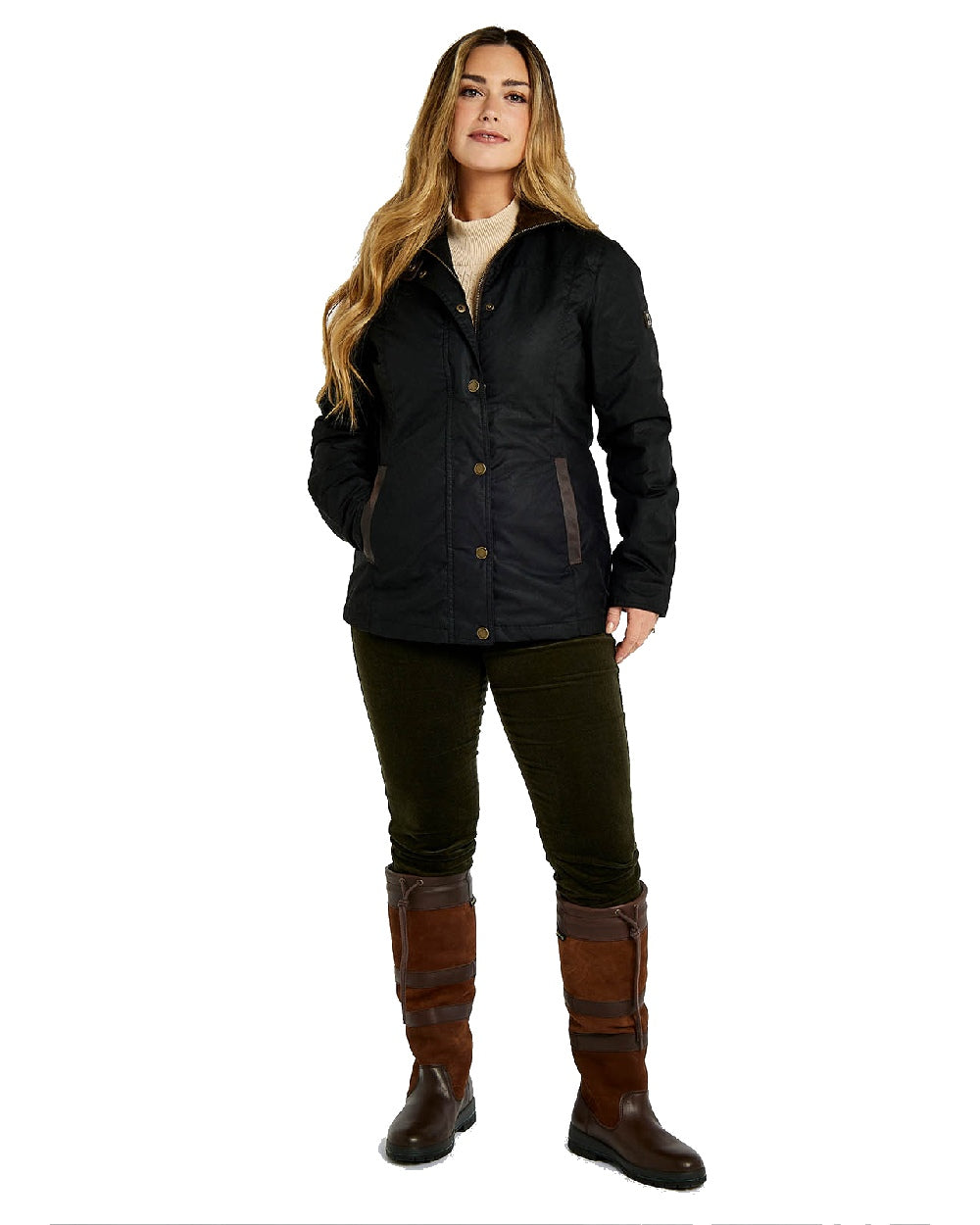 Dubarry Mountrath Waxed Jacket in Black 