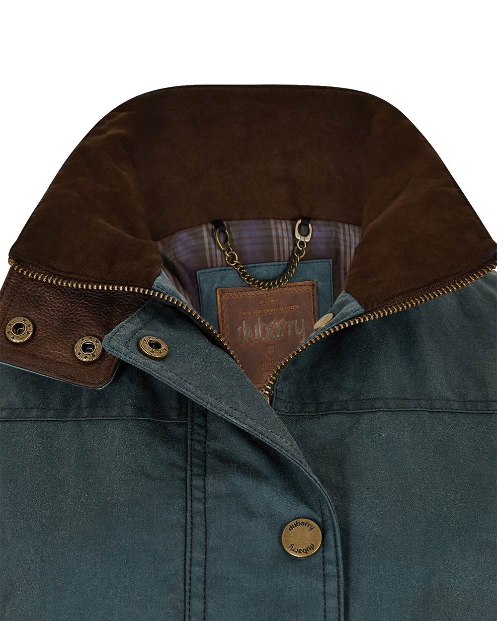 Dubarry Mountrath Waxed Jacket in Dark Pebble 