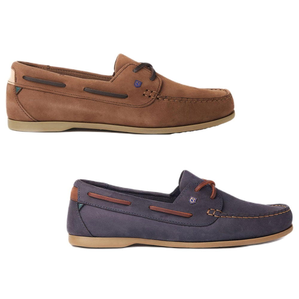 Dubarry Womens Aruba Deck Shoes in Cafe and Denim