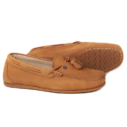 Dubarry Womens Jamaica Deck Shoes in Tan