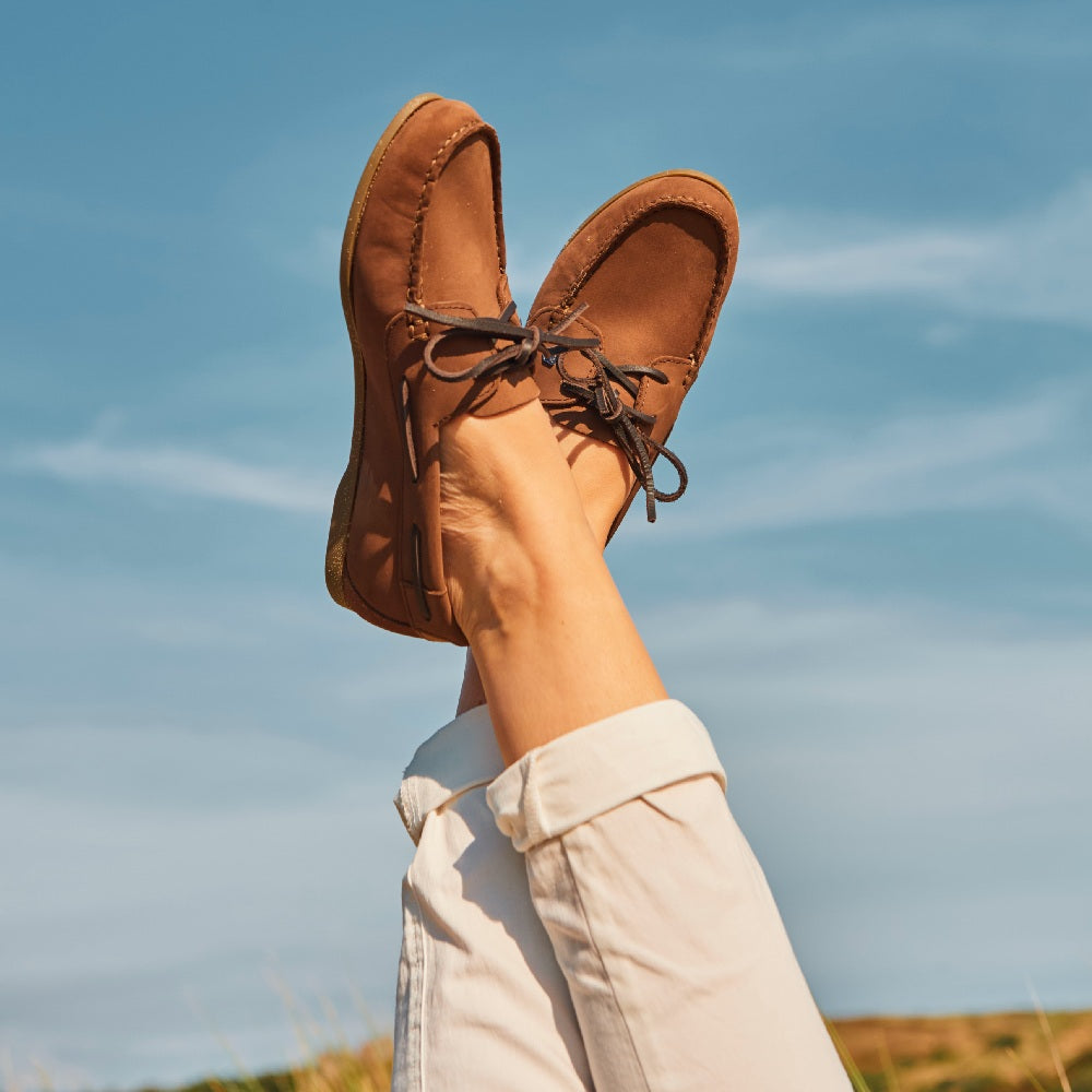 Dubarry Womens Aruba Deck Shoes in Cafe