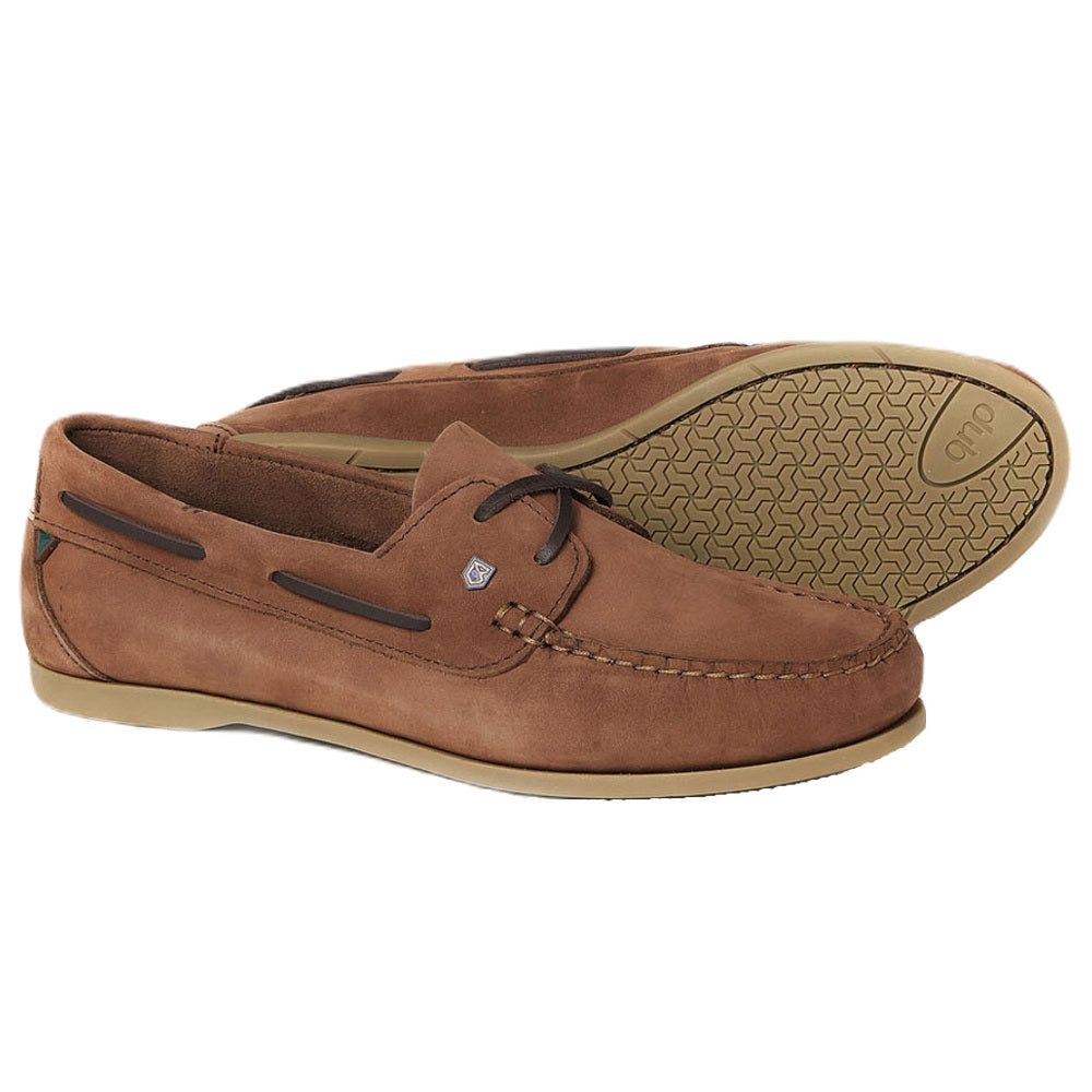 Dubarry Womens Aruba Deck Shoes in Cafe