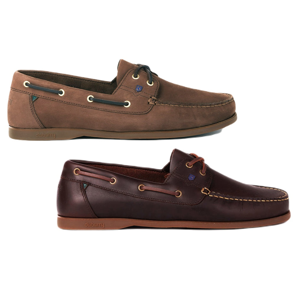 Dubarry Mens Port Deck Shoes in Cafe and Old Rum