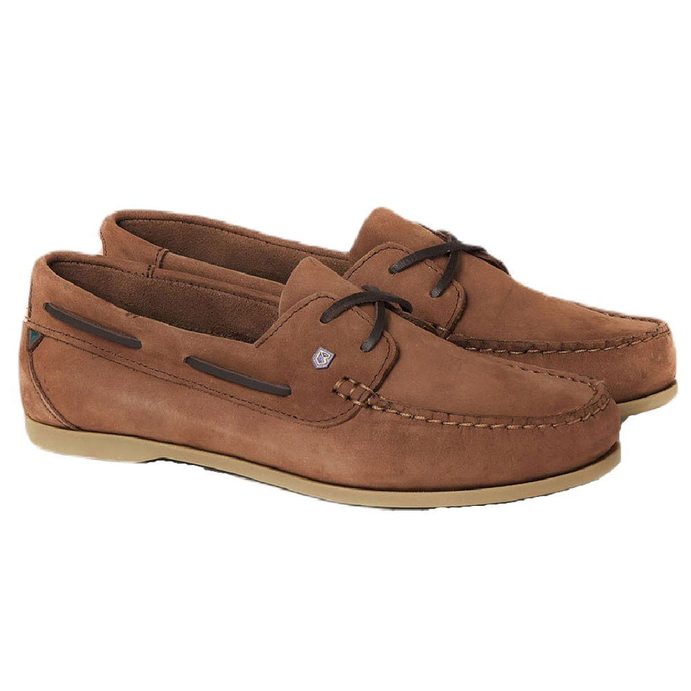 Dubarry Womens Aruba Deck Shoes in Cafe