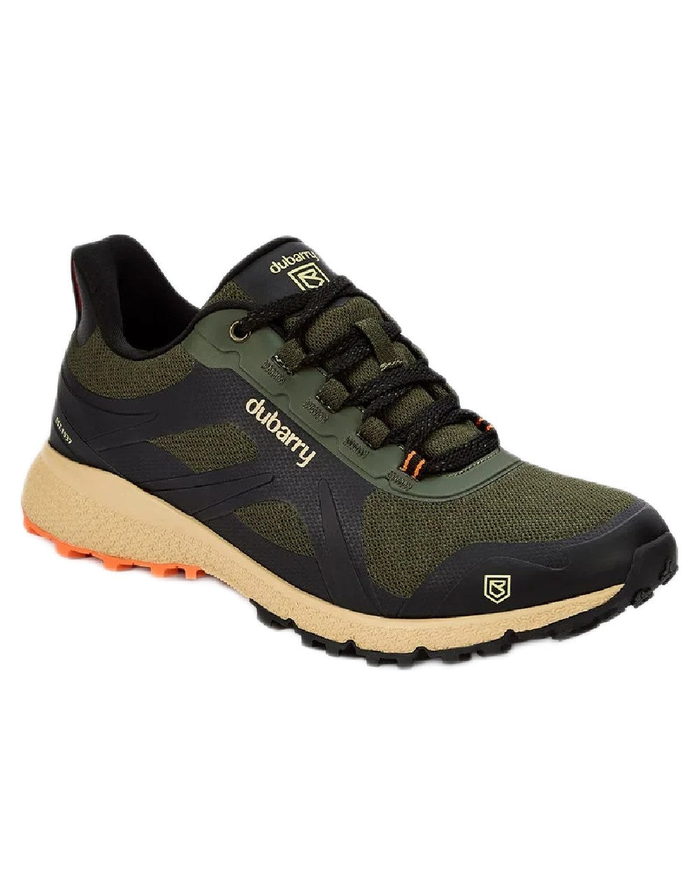 Black Multi coloured Dubarry Kempton Waterproof Breathable Sneaker on white background 