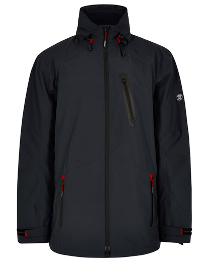 Navy coloured Dubarry Mens Crossbarry Waterproof Jacket on white background 