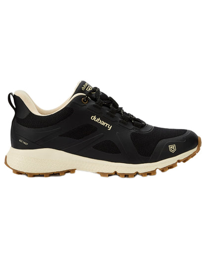 Black coloured Dubarry Womens Curragh All Weather Sneaker on white background 
