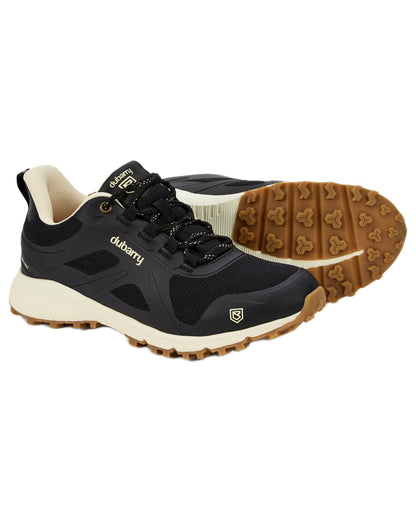 Black coloured Dubarry Womens Curragh All Weather Sneaker on white background 