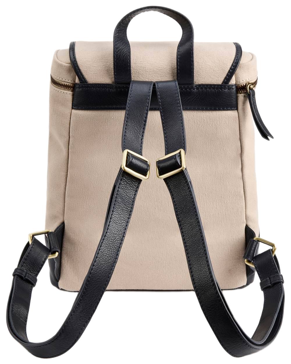 Navy coloured Dubarry Womens Rosegreen Canvas Backpack on white background 