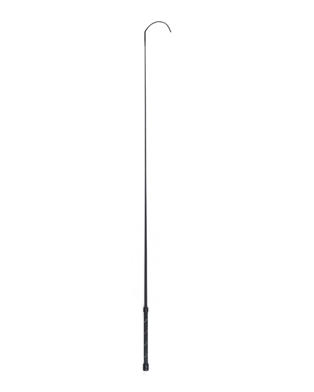 Black Coloured Dublin Carbon Dressage Whip on white background 