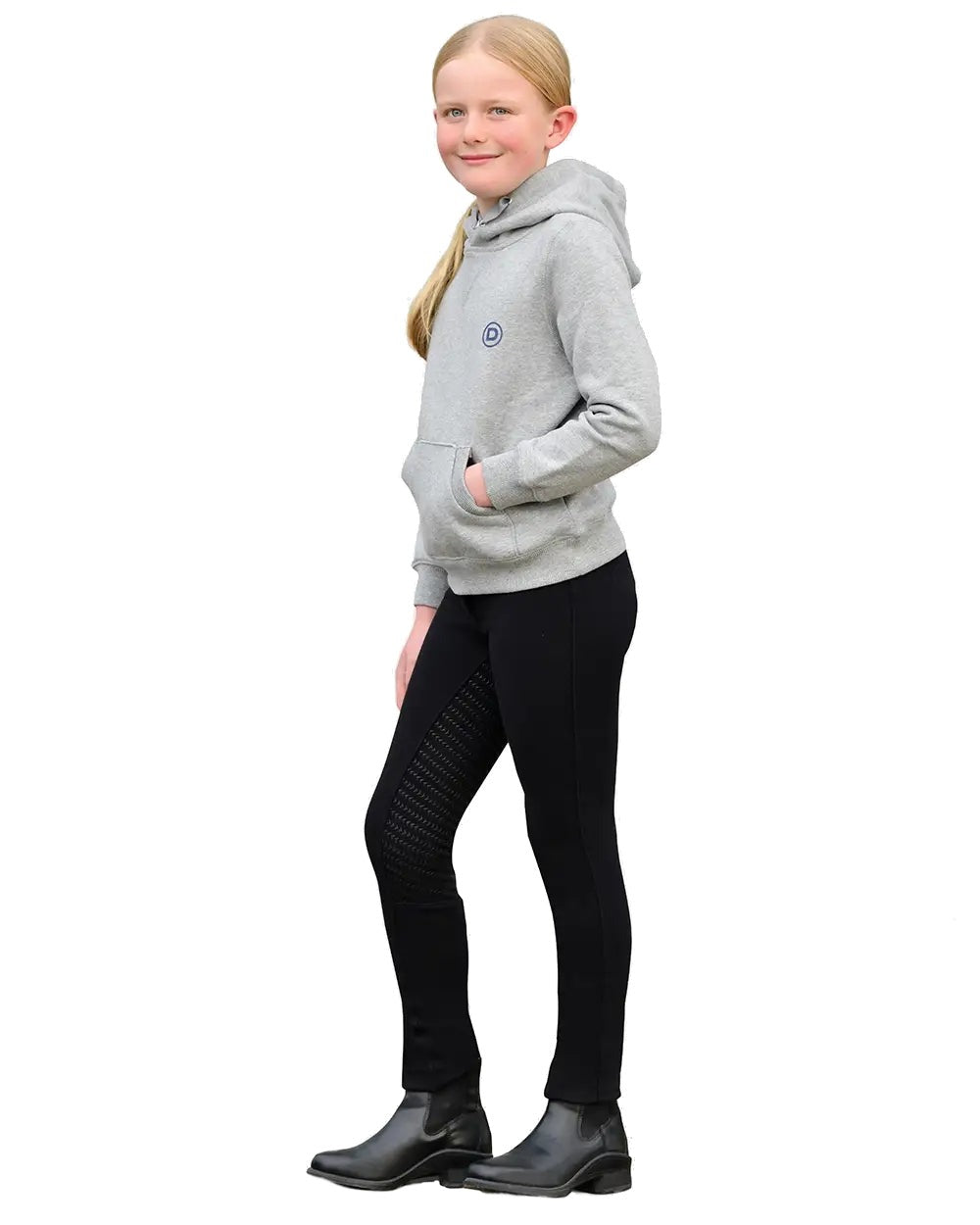 Grey Marle coloured Dublin Childrens Camile Hoodies on white background 